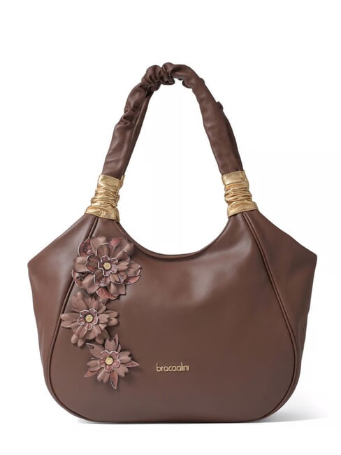 BRACCIALINI SARA Leather shoulder bag brown - Women’s Bags