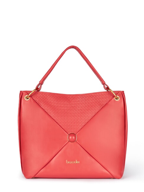 BRACCIALINI NAOMI Leather hobo shoulder bag red - Women’s Bags