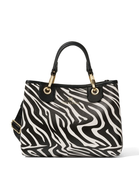 BRACCIALINI BETH SPECIAL Medium handbag with clutch zebra - Women’s Bags