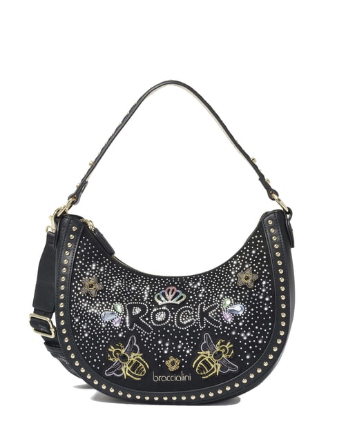 BRACCIALINI ROCK Hobo shoulder bag with shoulder strap black - Women’s Bags