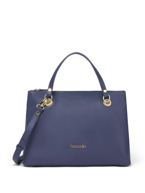 BRACCIALINI NORA Leather handbag with shoulder strap blue - Women’s Bags