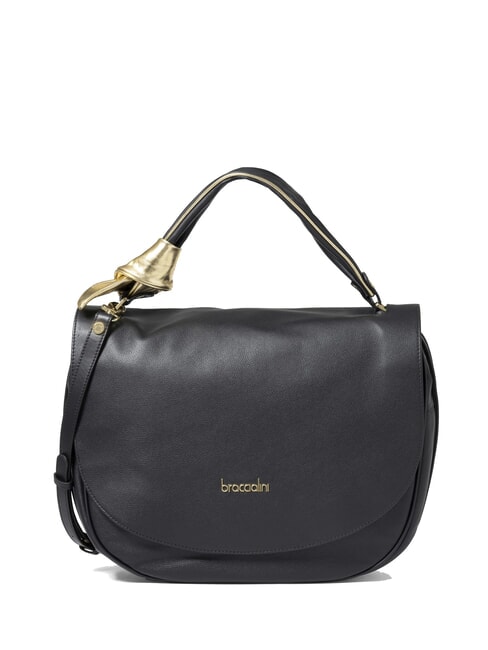 BRACCIALINI GRETA Leather bag with shoulder strap black - Women’s Bags