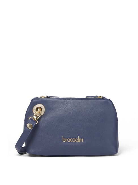 BRACCIALINI NORA Small leather shoulder bag blue - Women’s Bags