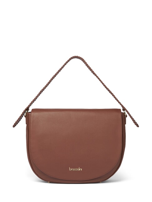 BRACCIALINI NAOMI Leather shoulder bag brown - Women’s Bags