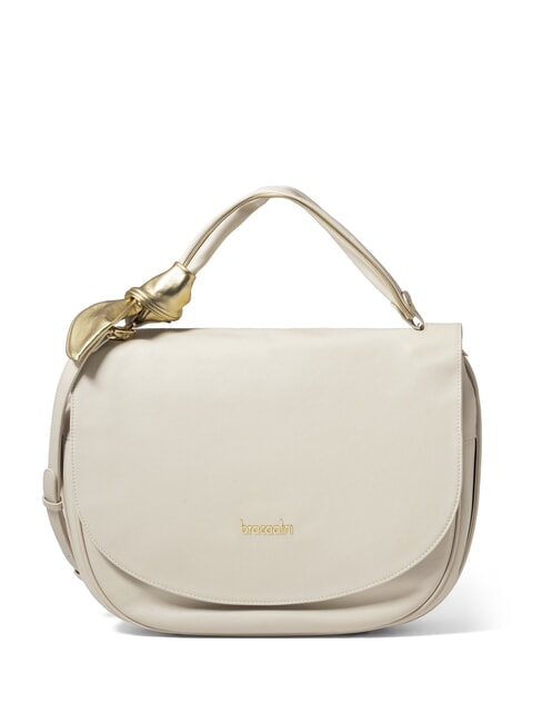 BRACCIALINI GRETA Leather bag with shoulder strap beige - Women’s Bags