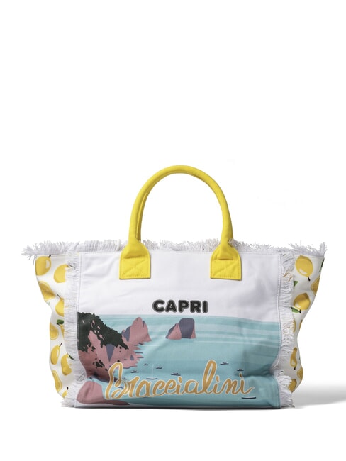 BRACCIALINI SUMMER Canvas tote bag with print Capri - Women’s Bags