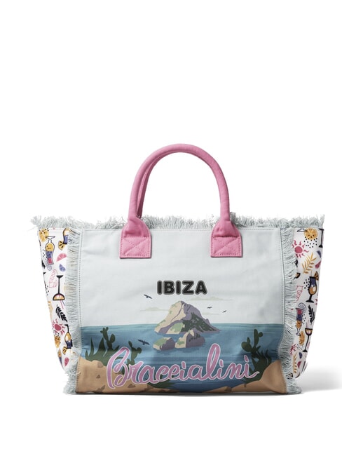 BRACCIALINI SUMMER Canvas tote bag with print Ibiza - Women’s Bags