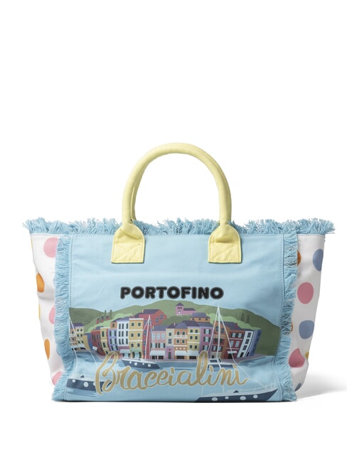 BRACCIALINI SUMMER Canvas tote bag with print Portofino - Women’s Bags
