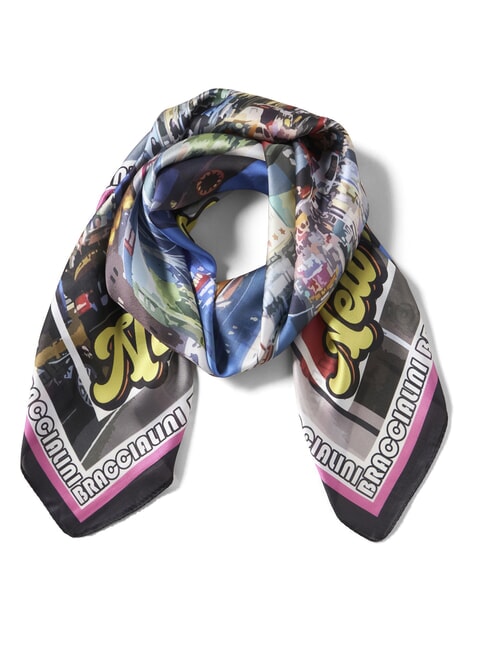 BRACCIALINI FOULARD New York Press Postcards multi - Scarves