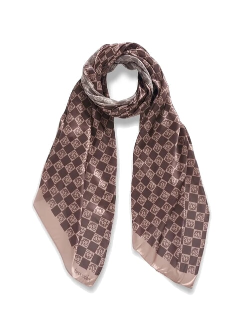 BRACCIALINI FOULARD Logo print brown - Scarves