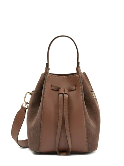 FURLA MIASTELLA Mini bucket bag in leather pralines - Women’s Bags