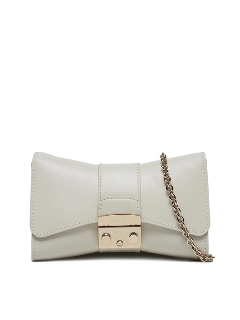 FURLA METROPOLIS Mini leather shoulder bag Marshmallow - Women’s Bags