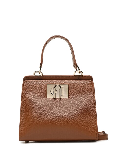 FURLA 1927 Ares print leather mini bag cognac - Women’s Bags