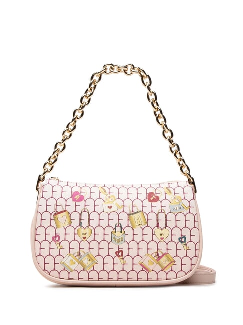 FURLA MOON Small leather shoulder bag bon bon tones - Women’s Bags