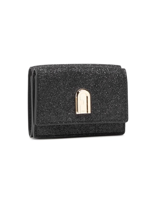 FURLA 1927 Small Triold Wallet Black - Women’s Wallets