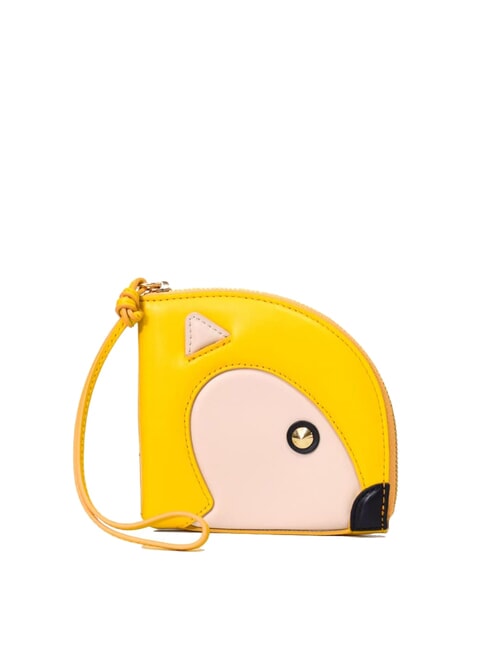 FURLA ALLEGRA Squirrel coin purse with polyserine pollen+ballerina i+black - Women’s Wallets