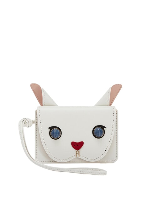 FURLA ALLEGRA Calfskin card holder marshmallow tones - Women’s Wallets