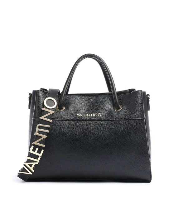 MARIO VALENTINO ALEXIA Handbag with logoed shoulder strap black - Women’s Bags