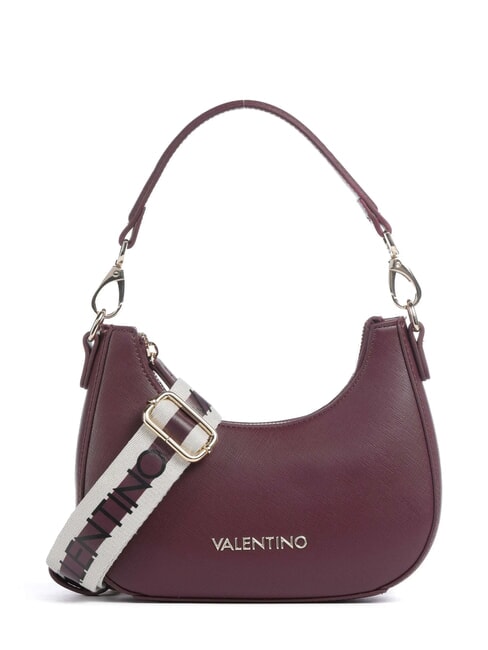 MARIO VALENTINO ZERO RE Shoulder bag with logoed shoulder strap prune - Women’s Bags