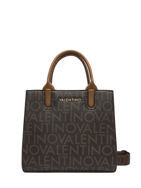MARIO VALENTINO REGINA RE Handbag with all-over logo print dark/natural - Women’s Bags