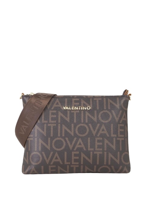 MARIO VALENTINO REGINA RE Shoulder bag with all-over logo print dark/natural - Women’s Bags