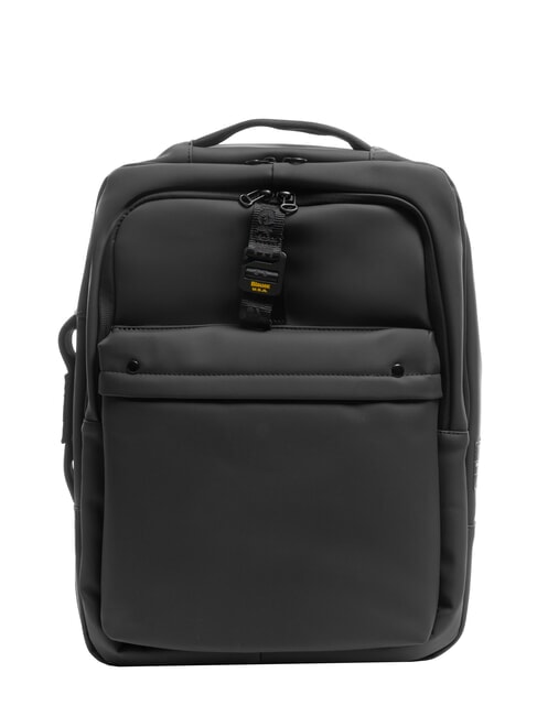BLAUER RUBBER 14" laptop backpack BLACK - Laptop backpacks