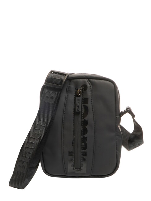 BLAUER SPLASH Shiny logo bag BLACK - Over-the-shoulder Bags for Men