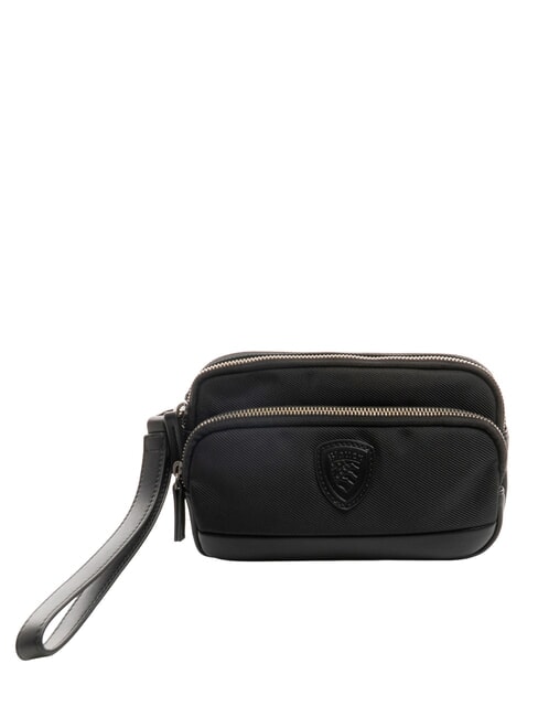 BLAUER AVENUE Men's clutch bag BLACK - Tablet holder& Organizer
