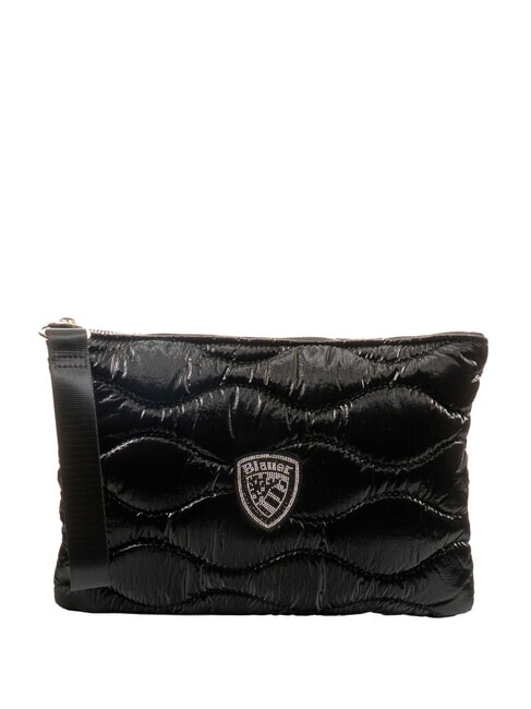 BLAUER SOFTY Large quilted clutch bag BLACK - Women’s Bags