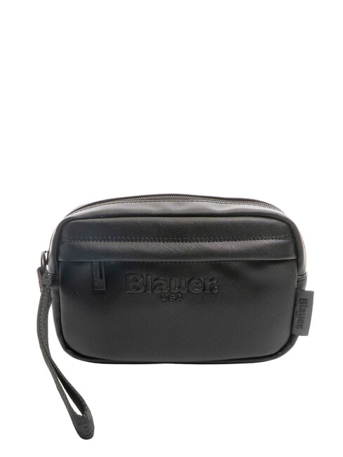 BLAUER WALLSTREET Men's clutch bag with cuff BLACK - Tablet holder& Organizer
