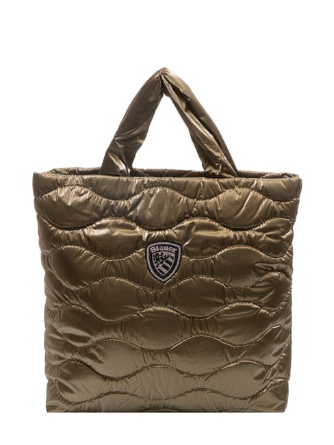 BLAUER SOFTY Quilted shopping bag with shoulder strap mud - Women’s Bags