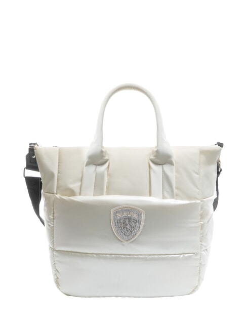 BLAUER PADDED NYLON Large tote bag with shoulder strap white - Women’s Bags