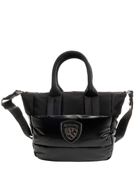 BLAUER PADDED NYLON Medium tote bag with shoulder strap BLACK - Women’s Bags