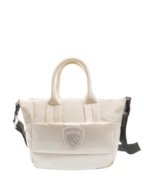 BLAUER PADDED NYLON Medium tote bag with shoulder strap white - Women’s Bags