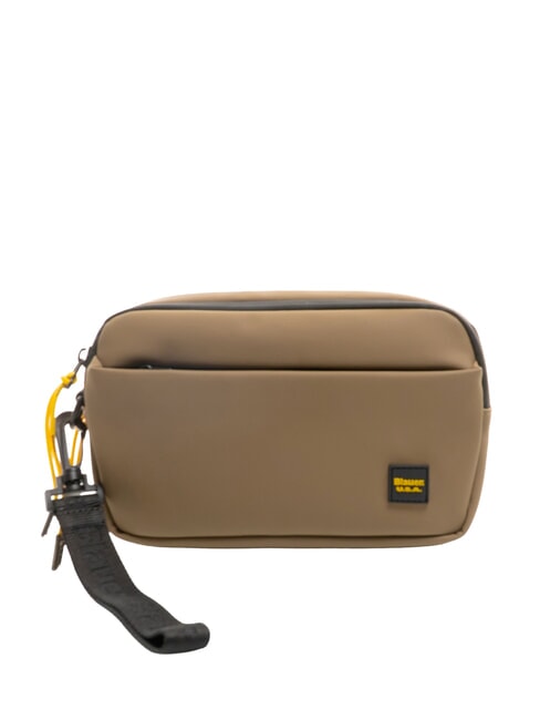 BLAUER RUBBER Rubberized men's clutch bag MILITARY GREEN - Tablet holder& Organizer
