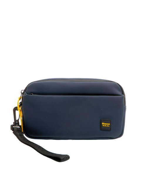 BLAUER RUBBER Rubberized men's clutch bag BLUE - Tablet holder& Organizer
