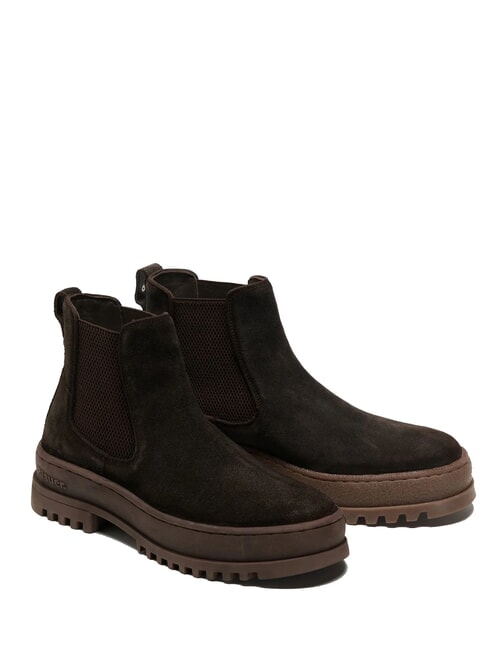 BLAUER IUKA Leather ankle boots DarkBrown - Men’s shoes