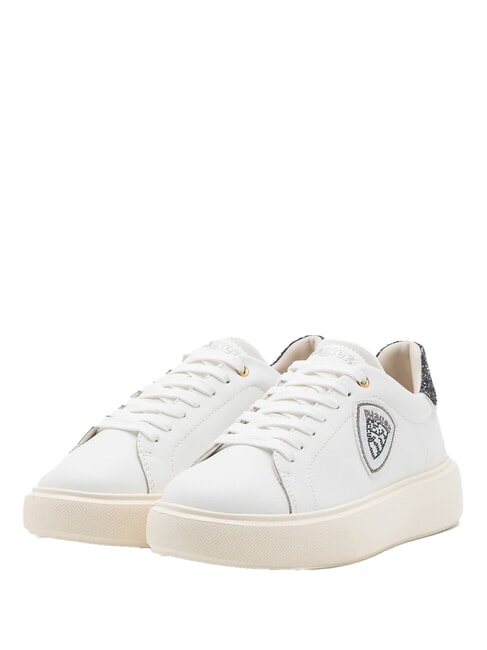 BLAUER VENUS Leather sneakers white/black - Women’s shoes