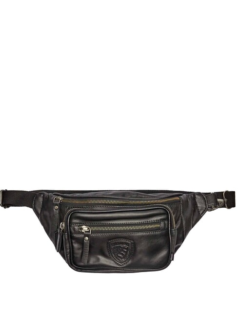BLAUER FIRSTCLASS Leather bum bag BLACK - Hip pouches