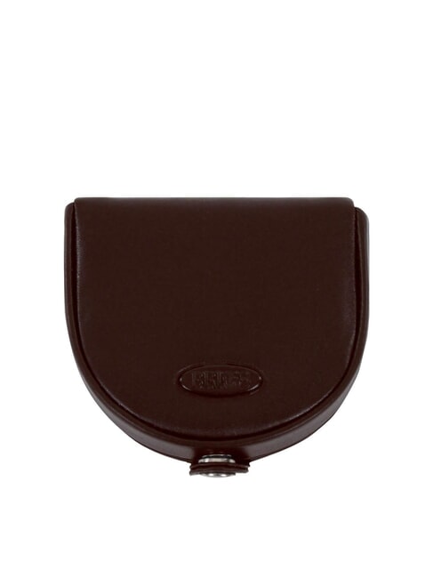BRIC’S  MONTE ROSA heel Coin purse in leather MORO - Men’s Wallets