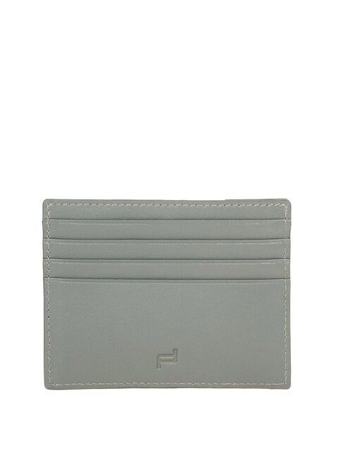 PORSCHE DESIGN BUSINESS  Flat leather card holder Grey - Men’s Wallets