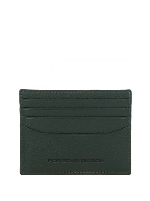 PORSCHE DESIGN BUSINESS  Flat leather card holder green - Men’s Wallets