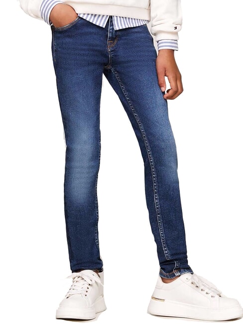 TOMMY HILFIGER TH KIDS Slim fit jeans trousers authenticstretch - Children's trousers