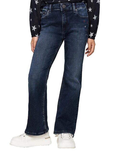 TOMMY HILFIGER TH KIDS Flared jeans blueblack - Children's trousers