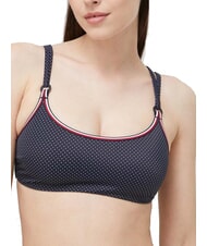 TOMMY HILFIGER TH Bandeau bikini top polka dot desert sky - Women's swimwear - 1