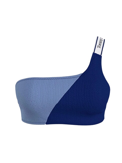 TOMMY HILFIGER TH One-shoulder bikini top navy voyage - Women's swimwear