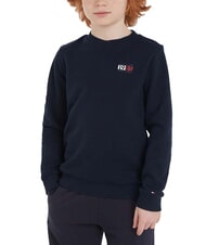 TOMMY HILFIGER TH KIDS Crewneck sweatshirt with logo crest - Baby Sweatshirt