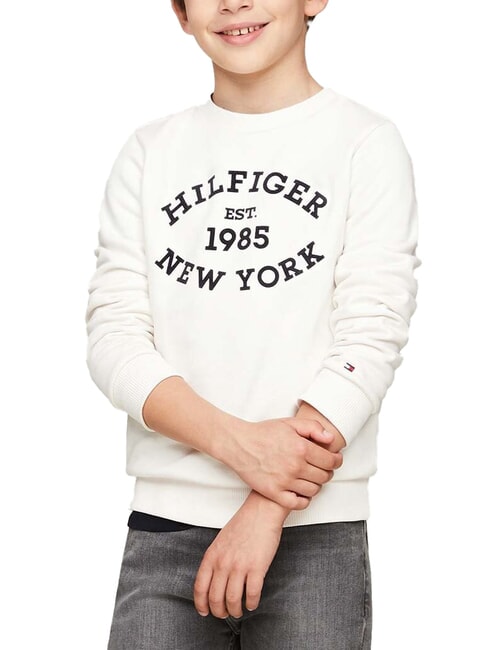 TOMMY HILFIGER TH KIDS Crewneck sweatshirt with print ancient white - Baby Sweatshirt