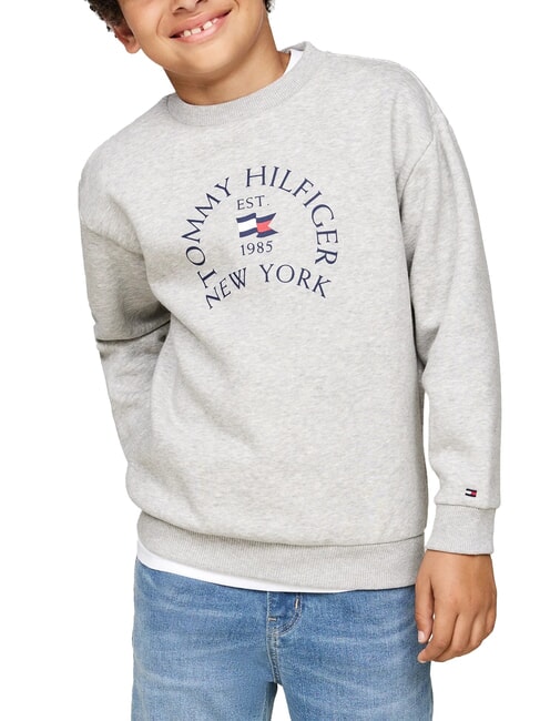TOMMY HILFIGER TH KIDS Crewneck sweatshirt with print light gray heather - Baby Sweatshirt