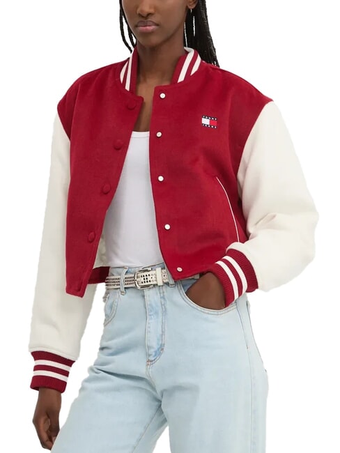 TOMMY HILFIGER TH JEANS Short wool blend jacket regatta red - Women's Jackets